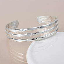 Load image into Gallery viewer, Hammered Worn Bangle
