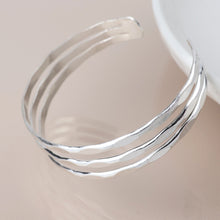 Load image into Gallery viewer, Hammered Worn Bangle
