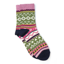 Load image into Gallery viewer, Wool Blend Nordick Socks | Sage Green Mix
