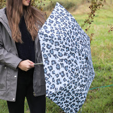 Load image into Gallery viewer, Blue Animal Print Recycled Umbrella
