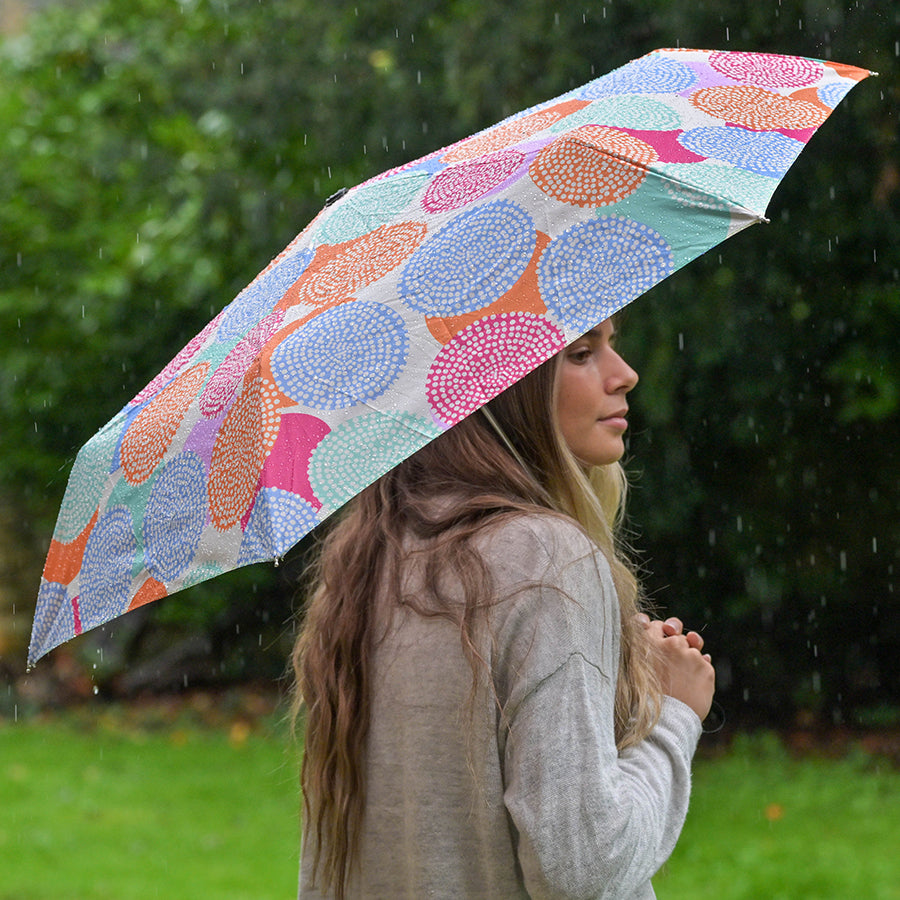 Recycled Lemon-Orange Print Umbrella