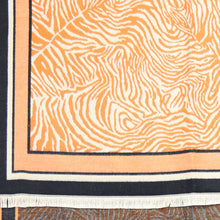 Load image into Gallery viewer, Vibrant Orange Mix Zebra Print Scarf
