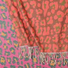 Load image into Gallery viewer, Orange Mix Reversible Jacquard Print Scarf
