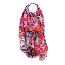 Load image into Gallery viewer, Organic Cotton Pink Mix Animal Print Scarf
