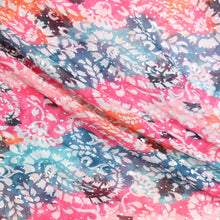 Load image into Gallery viewer, Recycled Pink &amp; Blue Mix Paisley Print Scarf
