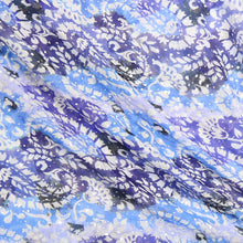 Load image into Gallery viewer, Recycled Blue Mix Paisley Print Scarf
