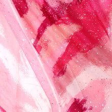 Load image into Gallery viewer, White &amp; Pink Wash &amp; Metallic Print Scarf
