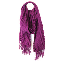 Load image into Gallery viewer, Rich Magenta Pleat Scarf
