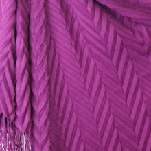 Load image into Gallery viewer, Rich Magenta Pleat Scarf
