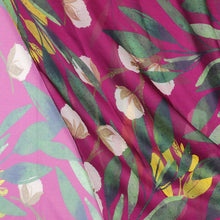 Load image into Gallery viewer, Recycled Aubergine Botanical Print Scarf
