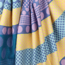 Load image into Gallery viewer, Reversible Blue Mix Polka Dot Scarf
