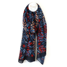 Load image into Gallery viewer, Recycled Blend Blue &amp; Red Mix Multi Scarf
