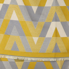 Load image into Gallery viewer, Ochre &amp; Grey Mix Geo Chevron Scarf
