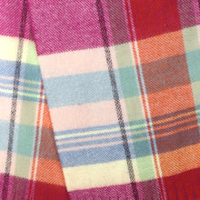 Load image into Gallery viewer, Magenta &amp; Blue Mix Tartan Scarf
