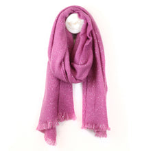 Load image into Gallery viewer, Pink Scarf With Sequin Detail
