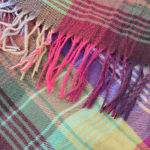 Load image into Gallery viewer, Violet &amp; Olive Mix Check Scarf
