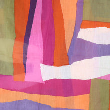 Load image into Gallery viewer, Orange Mix Abstract Cotton Scarf
