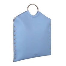 Load image into Gallery viewer, Red Cuckoo Metal Handle Shopper Bag | Blue
