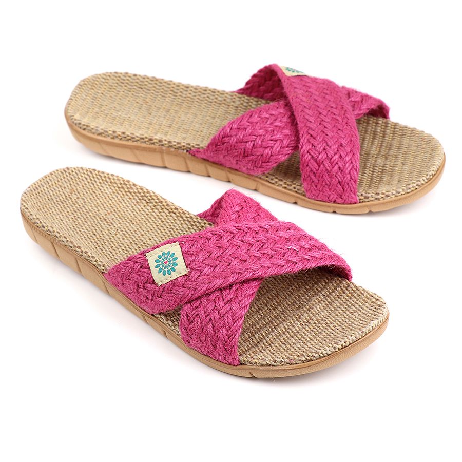 Crossover Summer Sandal | Pink