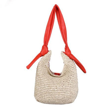 Load image into Gallery viewer, Red Cuckoo Woven Shoulder Bag
