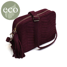 Load image into Gallery viewer, Claret Recycled Faux Suede Bag
