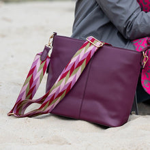 Load image into Gallery viewer, Burgundy Vegan Leather Bag &amp; Strap
