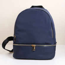 Load image into Gallery viewer, Navy Recycled Backpack
