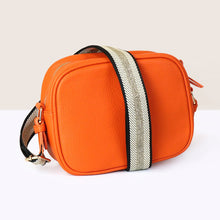 Load image into Gallery viewer, Vegan Leather Camera Bag With Strap | Orange
