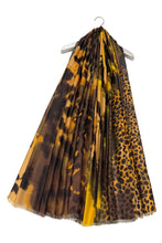 Load image into Gallery viewer, Abstract Cheetah &amp; Leopard Print Scarf

