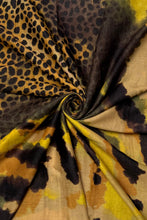 Load image into Gallery viewer, Abstract Cheetah &amp; Leopard Print Scarf
