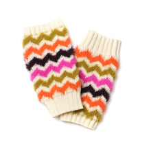 Load image into Gallery viewer, Super Soft Bright Mix Chevron Wrist Warmers
