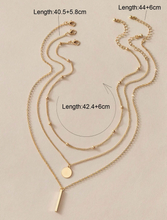 Load image into Gallery viewer, Multi Layer 3 Chain Necklace

