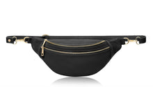 Load image into Gallery viewer, Leather Large Double Zipped Crossbody / Bumbag
