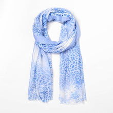 Load image into Gallery viewer, Spring Summer Leopard Scarf | Blue
